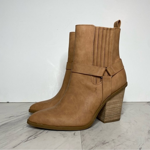 DV by Dolce Vita Nilano Light Brown Harness Heeled Bootie 9 1/2 - Picture 14 of 14